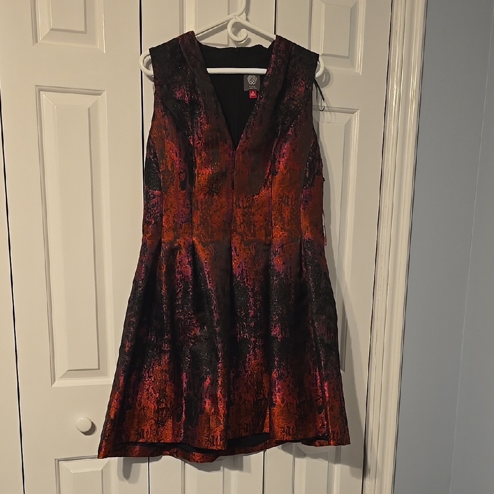 Elegant Multicolor Sleeveless Dress